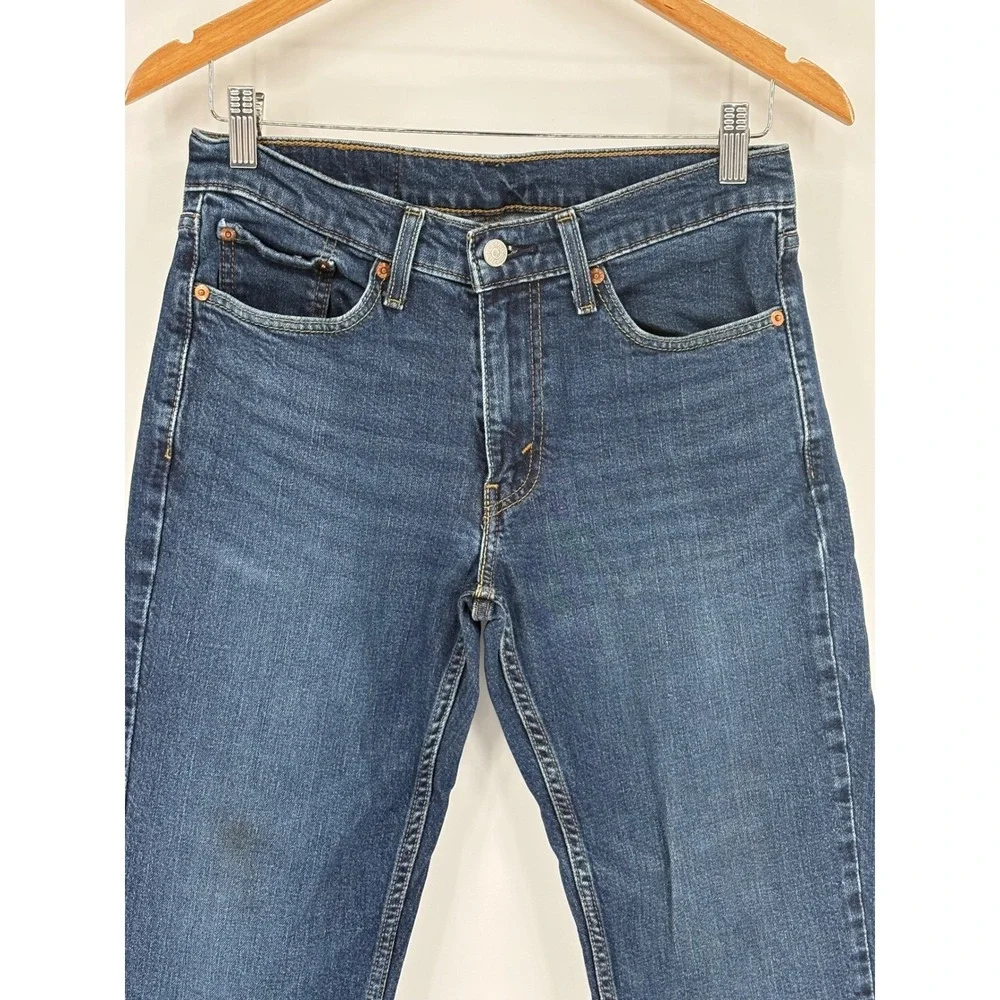 Levi's 514 Straight‎ Fit Jeans Men's 29x30 Blue Denim Medium Wash